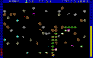 Megapede 1993 game screenshot