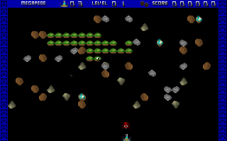 Megapede 1993 game screenshot
