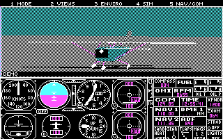 Microsoft Flight Simulator (v3.0) | Old DOS Games packaged for 